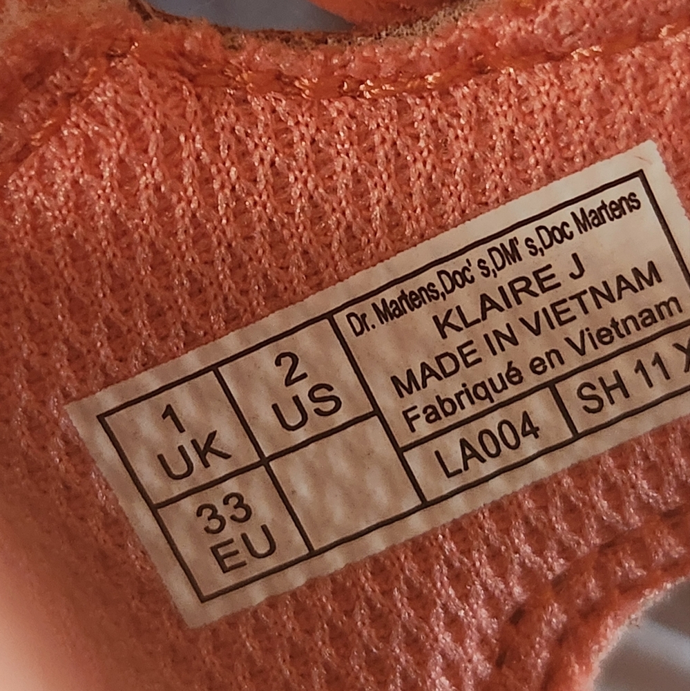 Dr. Martens Kids' Orange Sandals - Picture 5 of 7